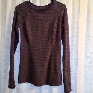 Lululemon Striped purple Long Sleeve